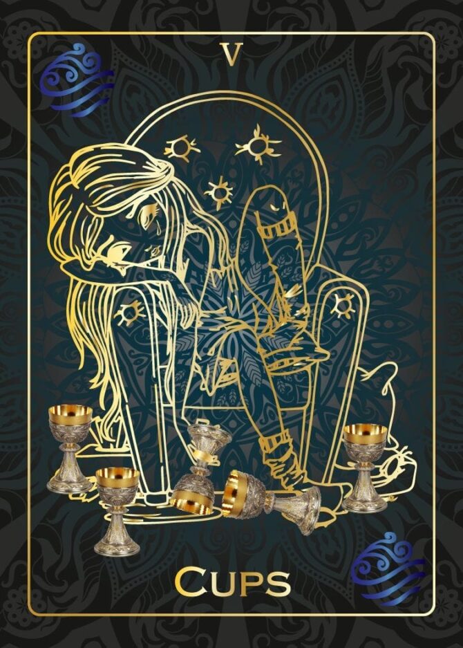 Five of Cups Alainn Tarot