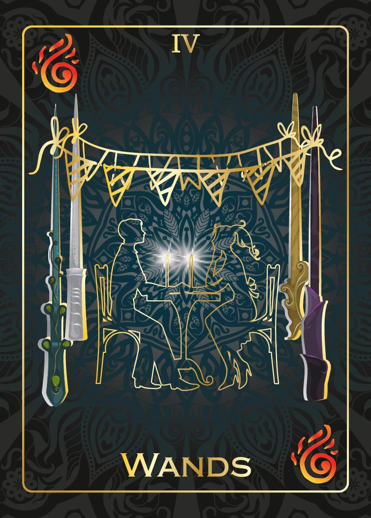 4 of Wands